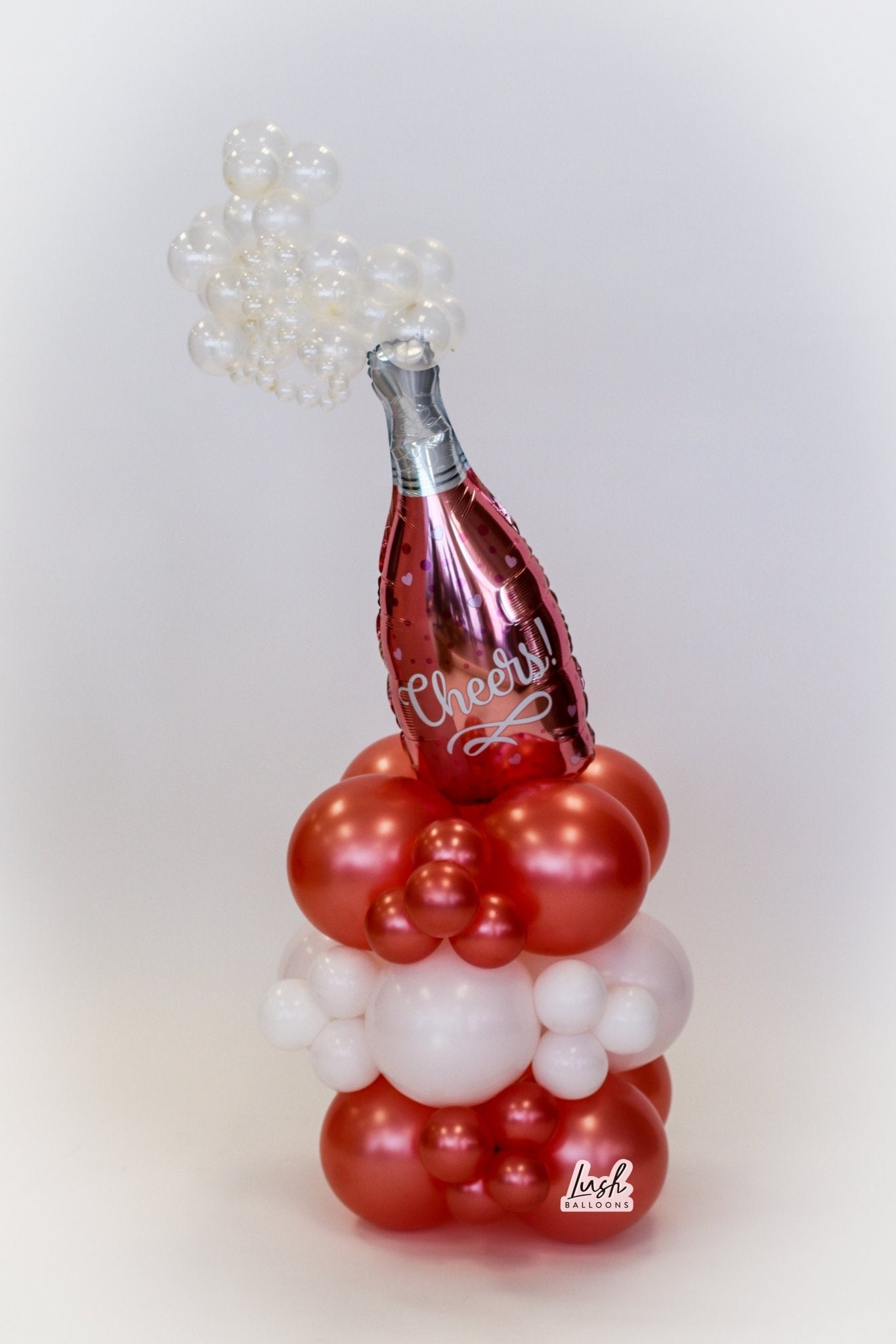 Champagne Bubbly (Pink) Bouquet - Lush Balloons