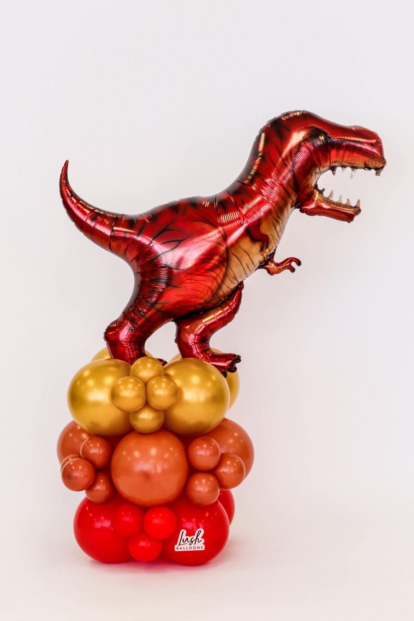 Red T-Rex Dino Bouquet – Lush Balloons