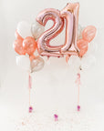 Large Mylar Number w/ Helium - Lush Balloons